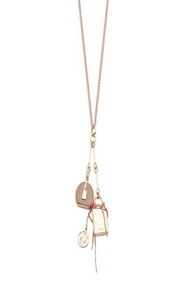 

new fashion 316l titanium steel jewelry necklace necklace 18k gold rose silver necklace for men and women couple gift7856531