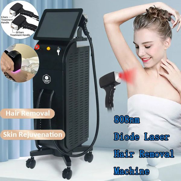 

2023 new professional laser hair removing machine 3 wavelength 755nm 808nm 1064nm diode laser deep white skin cooling laser salon beauty dev, Black