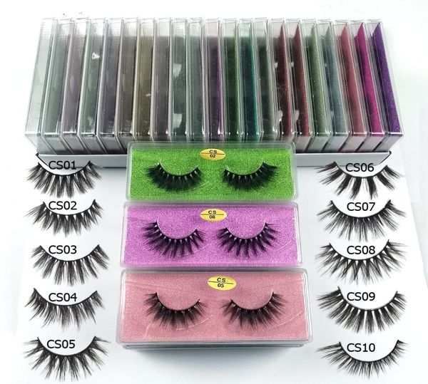 

whole 3d mink false eyelashes 10 style fluffy wispy fake lashes natural long makeup eye lash extension in bulk3861170