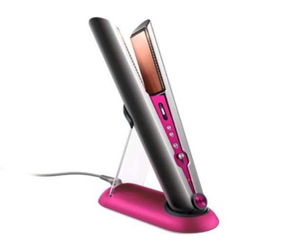 

dropship hair straightener 2 in 1 curler hairstraightener rosepink fuchsia color stock with 644724