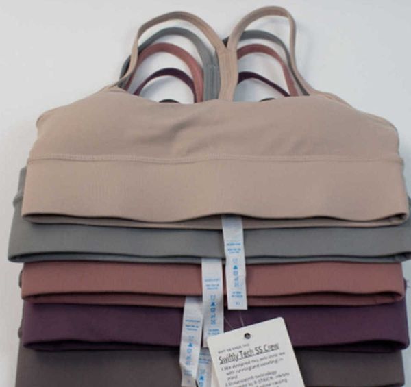 

ll-008 bra align yoga sport high impact fitness seamless breathable chest cushion gym women's sportswear vest sports quality discount, Black;white