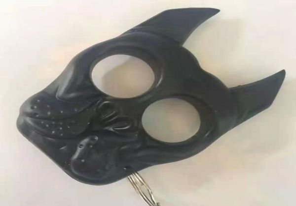 

33 dog head keychain dog head plastic steel finger tiger plastic hand buckle mini finger tiger girl selfdefense finger buckle8220822