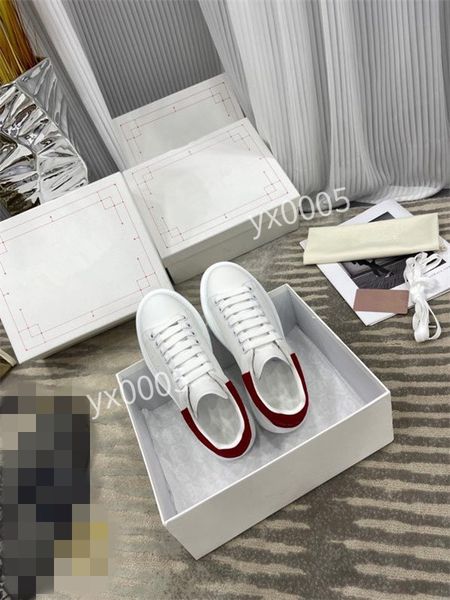 

new designer brand women men quality classics flat sneaker casual shoes leather white letter overlays fashion platfnorm sneakers, Black