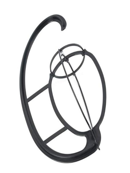 

new portable wigs hanger hanging hat cap stand collapsible dryer durable holder wig shelf hat bracket hook for long hair5165258, White