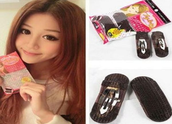 

2pcslot hair clip volume black hair bump up bumpits for hairdressers princess styling tools donut pin for hair bun evfs20111699850