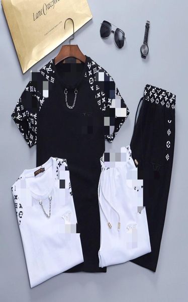 

2021 mens designer tracksuits letter logo mens tracksuit outdoor streetwear men shorts t shirt fashion luxury mens cl8689372, Black