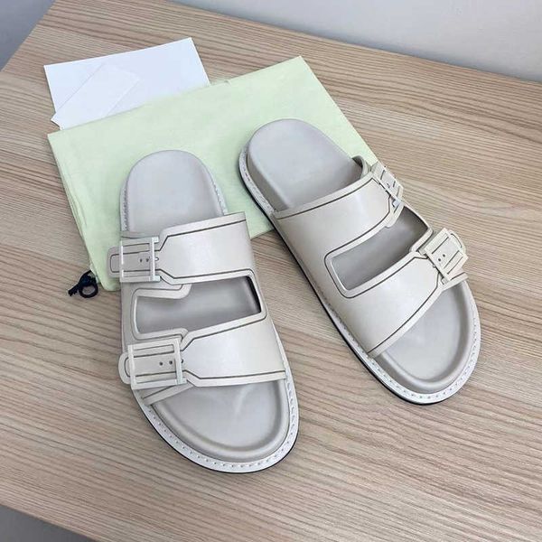 

designer 2022 men women sandals canvas slides double strap flat buckle slippers mule shoes leather bottom beach slides rubber soles summer f, Black