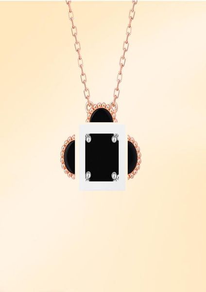

s925 sterling silver fashion pendant classic 18k gold 4four leaf clover flower necklace pendant chain with diamaonds for womengi3174098