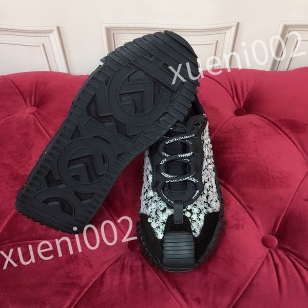 

new luxury designer flat sneaker trainer casual shoe denim canvas leather white letter fashion platform mens womens low sneakers, Black