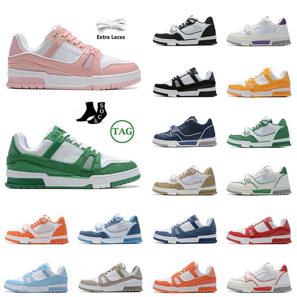 

virgil mens designer running shoes trainers logo embossed calfskin leather abloh dhgate platform tripler black white vuittns flats casual wo