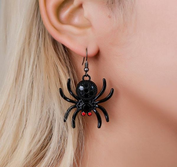 

european and american creative spider earrings halloween gift gothic exaggerated metal animal earrings luxury designer jewelry1785044, Golden