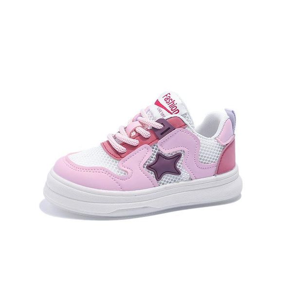 

athletic kids shoes basketball baby child spring summer girl mesh breathable boy bear sole f15090, Black