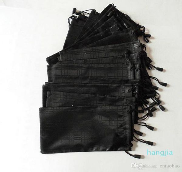 

promotion glasses bags soft waterproof plaid cloth sunglasses bag glasses pouch black color 189cm moq100pcs8912276