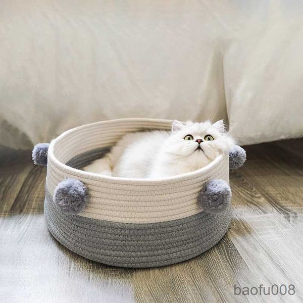 

cat carriers houses pet bed basket house products pour chat kitten weave cat hammock stuff small r230608