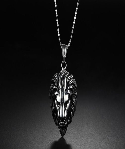 

2020 z 201601 new lion king titanium steel necklace titanium steel lion head pendant necklace men039s fashion titanium steel n2215068, Silver