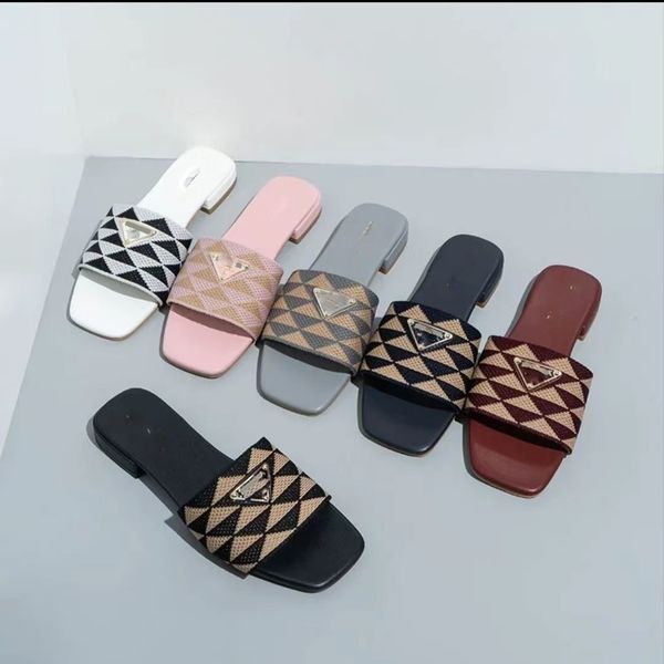 

casual shoes fashion leather metal zipper skateboard shoes ladies casual summer high-end sandals designer women flip-flops slippers., Black