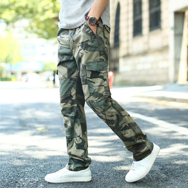 

pants sport streetwear 2022 spring autumn harem cargo mens military camouflage pants fashions joggers casual oversize 7xl 8xl trousers, Black