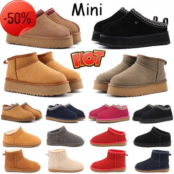 

australia women boot womens ultra mini platform boots tazz fur slippers designer tasman shearling slipper suede wool winter austral, Black