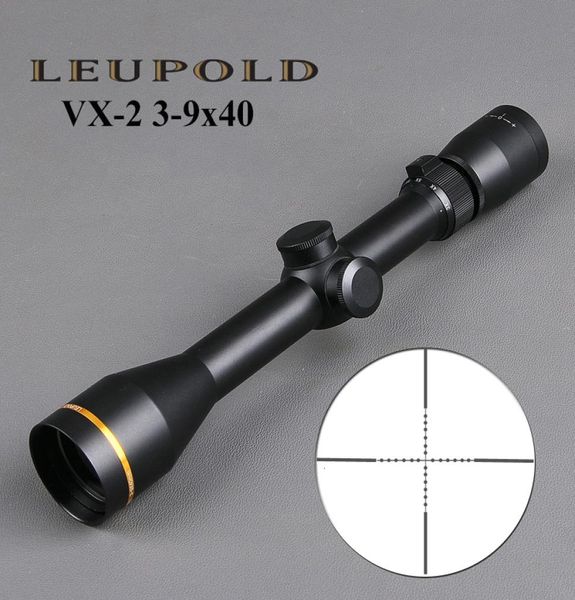 

leupold vx2 39x40mm riflescope tactical rifle scope hunting scopes sniper gear w mounts4982559