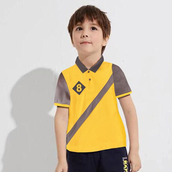 

kids polo shirt boy t-shirt children clothing cotton comfortable lapel baby wear boys polo shirts, Blue