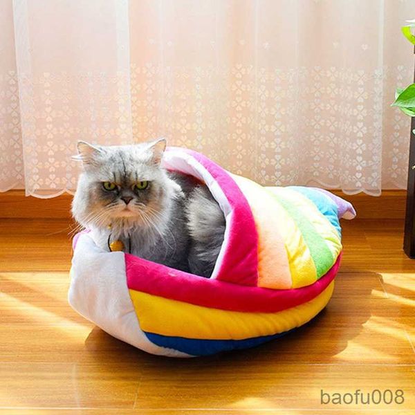 

cat carriers houses pets house cat bed tunnel interactive play indoor kitten training toy cats house basket nest pet r230608