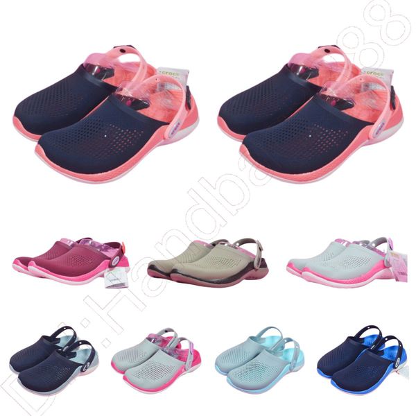 

sandals eva literide 360 crocclog crocodile shoes lightweight comfortable women men summer slides designers sandalias slippers 206708 b16, Black