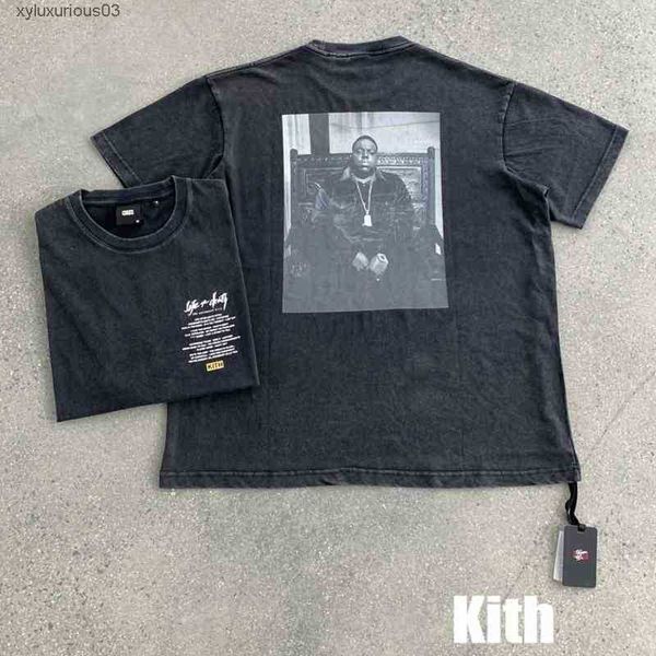

kith biggie vintage t shirt men women 1 t-shirt summer style tees, White;black