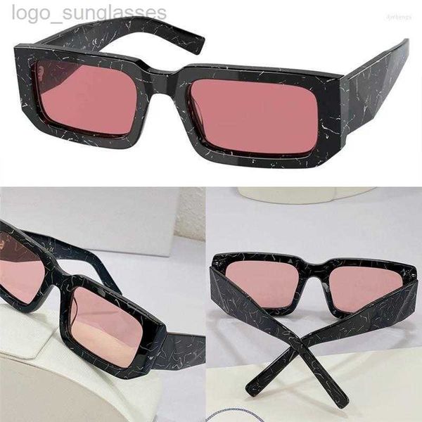 

sunglasses luxury mens designer for womentriangle decorated big mirror legs womens glasses pr 06ys eye protection retro with, White;black
