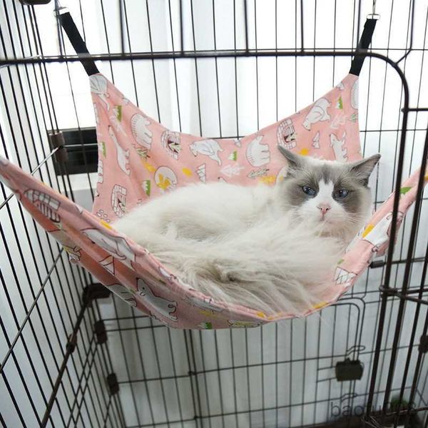 

cat carriers houses cat hanging hammock with adjustable straps double-sided pet cage hammock hanging bed resting sleepy pad for small animal