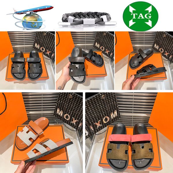 

retro sandals oran luxury chypre h slippers designer for womens mens canvas leather beach home street flat ladies flip flops sandles suitabl, Black