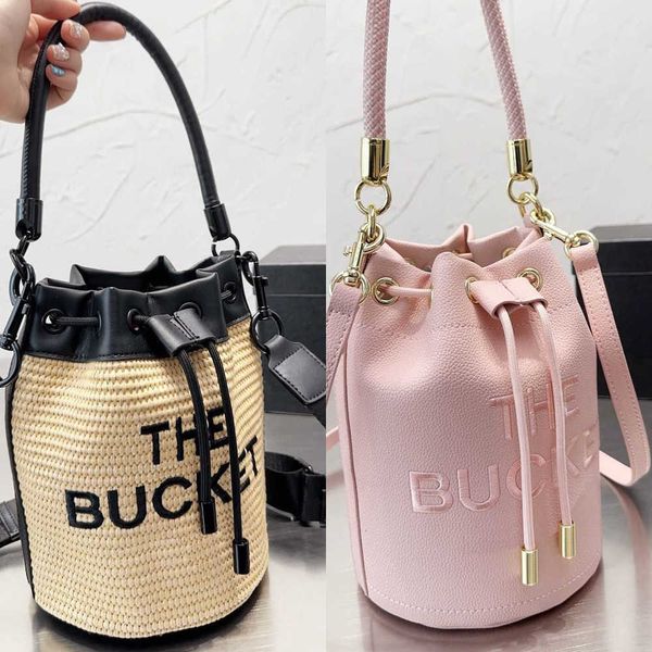 

marc bucket bags designers handbag summer straw bag women designer bag crossbody purse shoulder bags classic totes handbag 230607