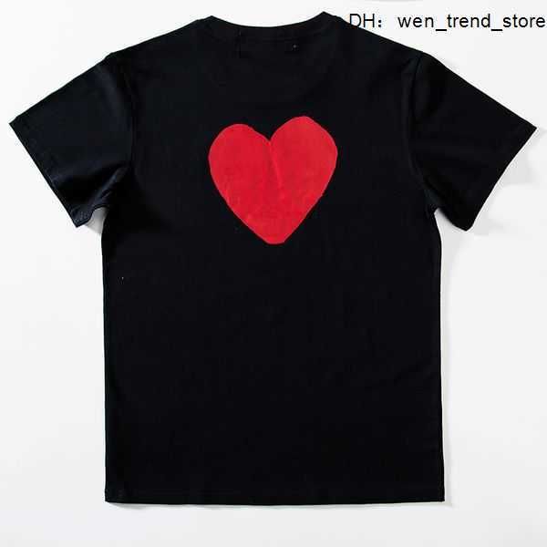 

play fashion mens t-shirts designer red heart shirt casual tshirt cotton embroidery short sleeve summer t-shirt 1 jwa8, White;black