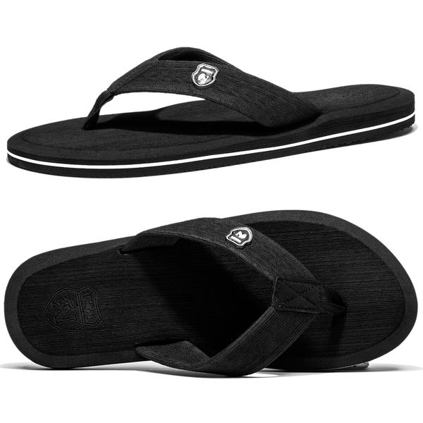 

summer men's flip flops eva beach sandals shoes man non-slip male slippers comfortable men casual shoes big size 41-50, Black