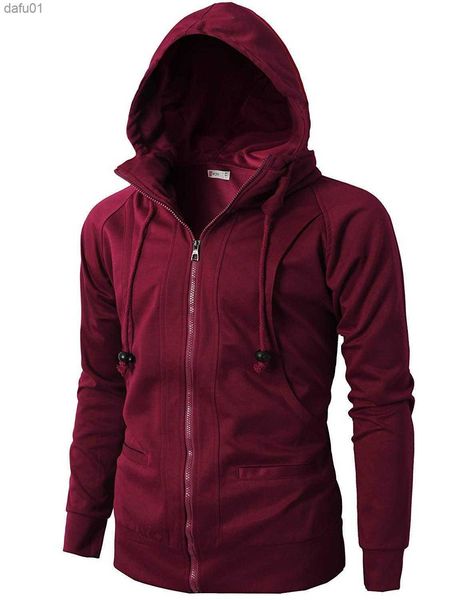 

european size spring 2023 new men slim sports fitness sweatshirts solid color casual men's cardigan hoodie jacket s-3xl l230520, Black