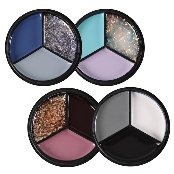 

buriburi 3 colors solid gel nail polish, 4 pack pudding gel polish palette uv soaking gel for nail salon starter nail kit (3s-4p01), Red;pink