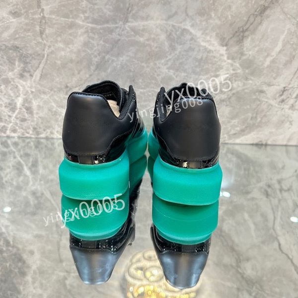 

designer woman quality classics flat sneaker casual shoes leather white letter overlays fashion platfnorm sneakers, Black
