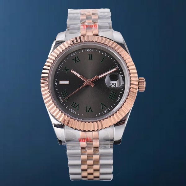 

women date watches datejust 36/41mm date just automatic mens watch 31mm 28mm womens quartz watch orologio di lusso classic wristwatches 2813, Slivery;brown