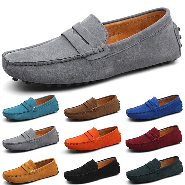 

men casual shoes solid color black breathable silvers taupe grey green red jogging walkings low soft multi leather mens trainer outdoor snea