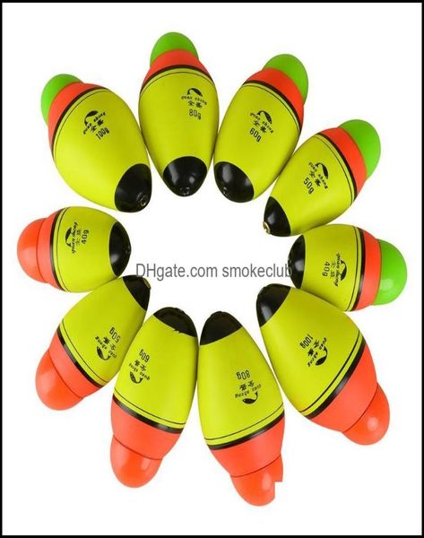 

sports outdoors fishing aessories 1pc luminous floating 40g100g foam float red green led night electronic head anticollision l6911915