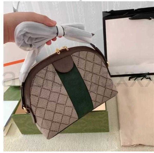 

2023 genuine classic ophidia series double printing red and green canvas woman shell bag shoulder messenger female