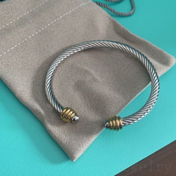 

plated silver designer bracelet for women luxury bangle hard solid color with metal decor pulsera domes cuff simple style cable bracelet nic, Black