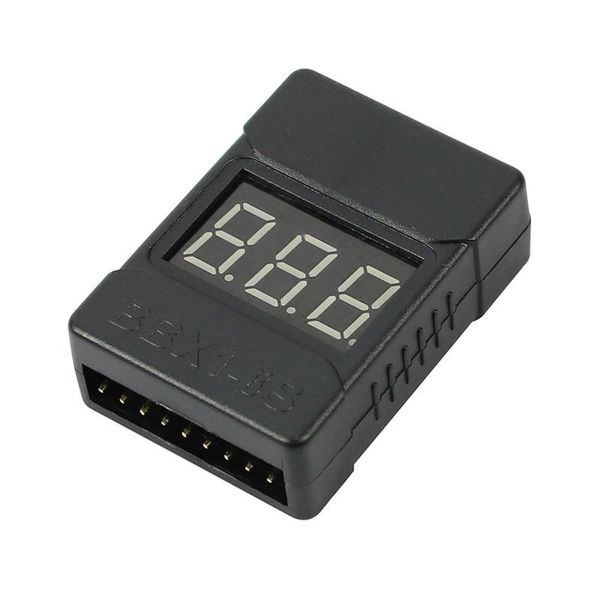 

lipo battery checker rc 1-8s battery tester monitor low voltage buzzer alarm with led indicator for lipolife limn li-ion battery