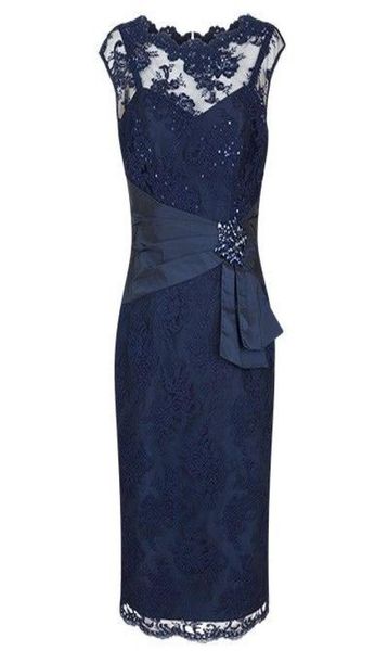 

dark navy blue knee length mother of the bride dresses for wedding party mother of the groom dresses1561160, Black;coppery