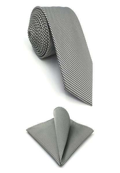 

f33 houndstooth white black silk fashion brand new mens ties necktie classic jacquard woven9118401, Blue;purple