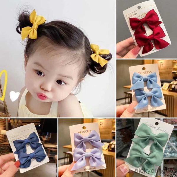 

hair accessories piece/set cute girls bow clip new princess hairpin fashion trend duckbill barrettes kids r230608, Slivery;white