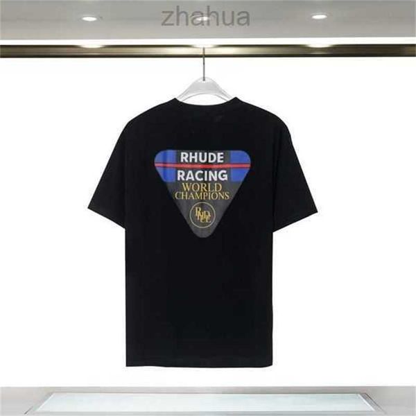 

mens letter print t shirt luxury black fashion designer summer short sleeve rhude tshirts size s-xxxlqmne, White;black