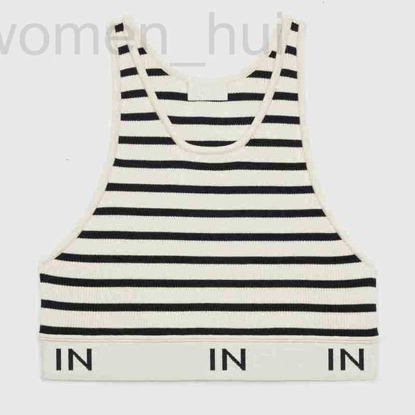 

women's t-shirt designer stripe letter vests t shirts womens designer clothing sleeveless short style tanks ladies for party nightclub, White
