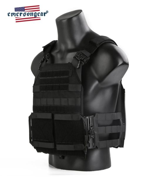 

jpc20 quick release tactical vest plate carrier molle body armor swat harness airsoft gear5369234, Black;green