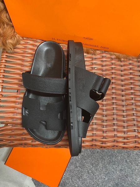 

new designer sandals rubber thick soled gear hollow baotou ladies casual heightening 0605, Black