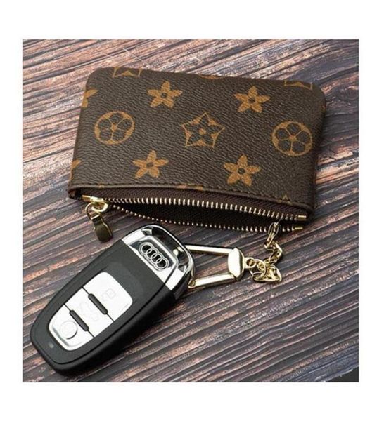 

2022 mini key wallets womens mens ring credit card holder coin purse m62650 with box and dust bag3154755, Red;blue